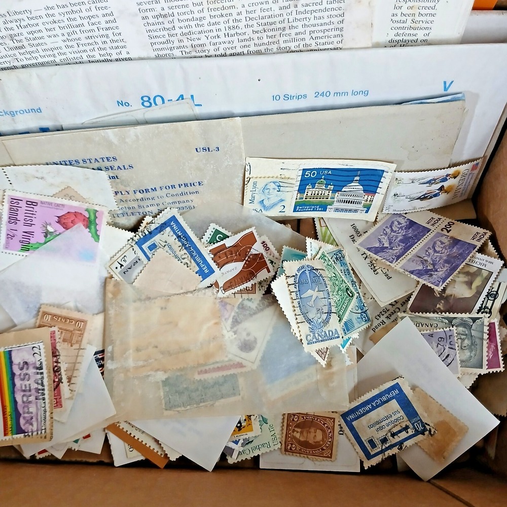 Historic Mixed Collection World Old Stamps Cards Mixed Condition Clear Out ZA‎